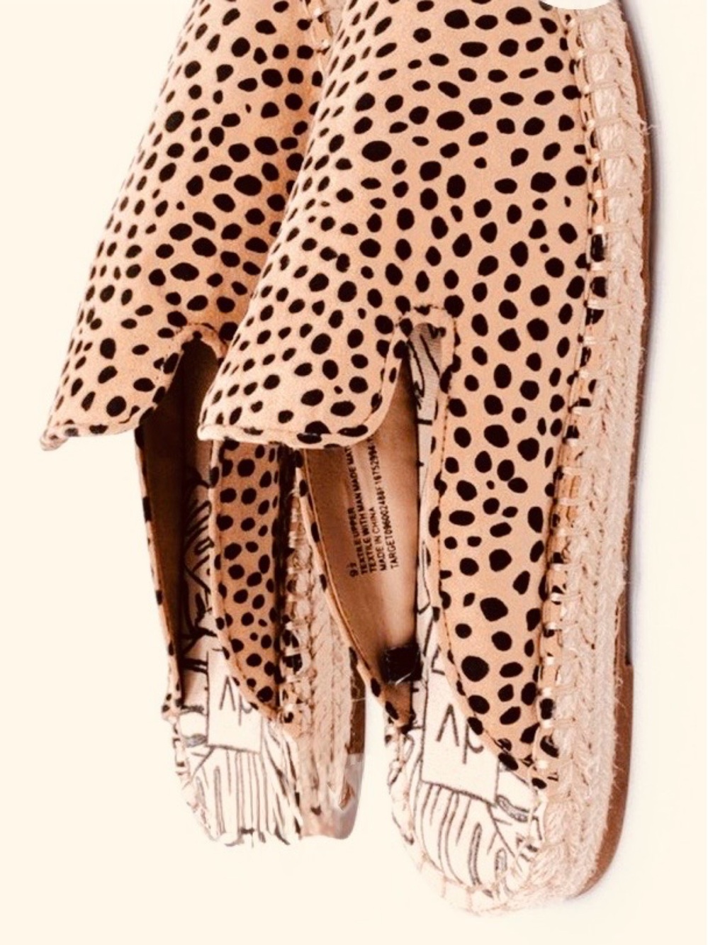DOLCE VITA LEOPARD PRINT ELAINE ESPADRILLE MULE - SZ 7.5